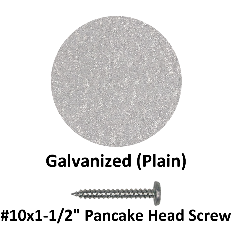 #10x1-1/2" Pancake Head Screw  Galvanized