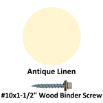 #10x1-1/2^ Wood Binder Screw  Antique Linen