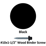 #10x1-1/2^ Wood Binder Screw  Black