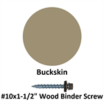 #10x1-1/2^ Wood Binder Screw  Buckskin