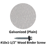 #10x1-1/2^ Wood Binder Screw  Galvanized