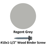 #10x1-1/2^ Wood Binder Screw  Regent Grey