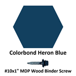 #10x1^ MDP Wood Binder Screw  Colorbond Heron Blue