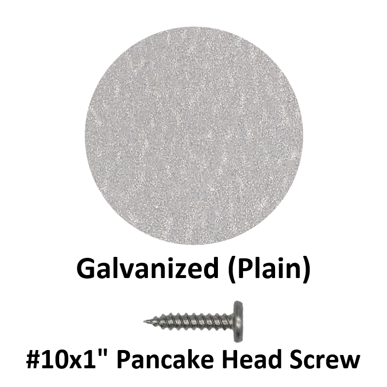 #10x1" Pancake Head Screw  Galvanized