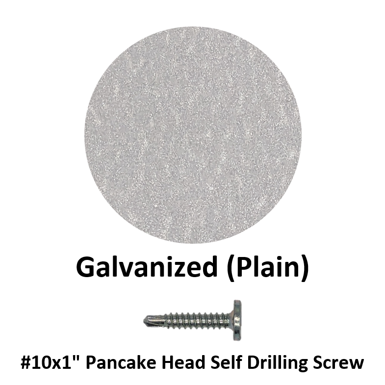 #10x1" Pancake Head Self Drilling Screw  Galvanized