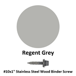 #10x1^ Stainless Steel Wood Binder Screw  Regent Grey