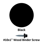 #10x1^ Wood Binder Screw  Black