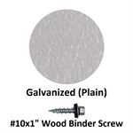 #10x1^ Wood Binder Screw  Galvanized