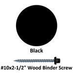 #10x2-1/2^ Wood Binder Screw  Black