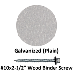 #10x2-1/2^ Wood Binder Screw  Galvanized