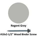 #10x2-1/2^ Wood Binder Screw  Regent Grey