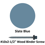 #10x2-1/2^ Wood Binder Screw  Slate Blue