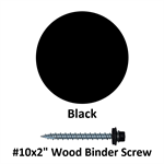 #10x2^ Wood Binder Screw  Black