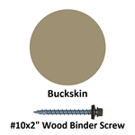 #10x2^ Wood Binder Screw  Buckskin