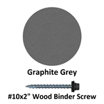 #10x2^ Wood Binder Screw  Graphite Grey