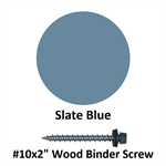 #10x2^ Wood Binder Screw  Slate Blue