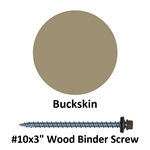 #10x3^ Wood Binder Screw  Buckskin