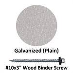 #10x3^ Wood Binder Screw  Galvinized