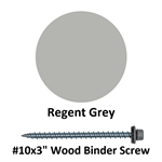 #10x3^ Wood Binder Screw  Regent Grey