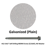 #12-14x3^ Self Drilling MDR#3 Screw (5/16^AF), NO Washer  Galvanized