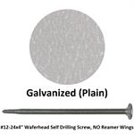 #12-24x4^ Waferhead Self Drilling Screw, NO Reamer Wings