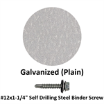 #12x1-1/4'' Self Drilling Steel Binder Screw  Galvanized