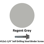 #12x1-1/4'' Self Drilling Steel Binder Screw  Regent Grey