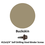 #12x3/4^ Self Drilling Steel Binder Screw  Buckskin