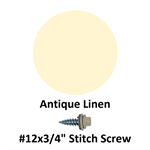 #12x3/4^ Stitch Screw  Antique Linen