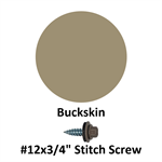 #12x3/4^ Stitch Screw  Buckskin