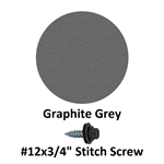 #12x3/4^ Stitch Screw  Graphite Grey