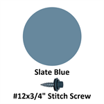 #12x3/4^ Stitch Screw  Slate Blue