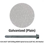 #14-14x3^ Self Drilling MD#5 Spiral Screw (3/8^AF), NO Washer  Galvanized