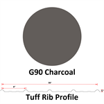 26Ga. 36^ Tuff Rib  G90  Charcoal