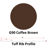 26Ga. 36^ Tuff Rib  G90  Coffee Brown