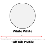 26Ga. 36^ Tuff Rib  White White