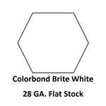 28 Ga. 42^ x 120^ Flat Stock  COLORBOND Brite White