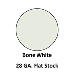 28 Ga. 48^ x 120^ Flat Stock  Bone White