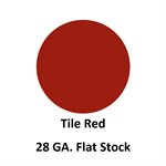 28 Ga. 48^ x 120^ Flat Stock  Tile Red