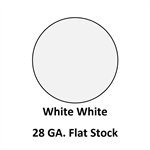 28 Ga. 48^ x 120^ Flat Stock  White White