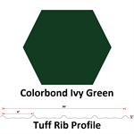 28Ga. 36^ Tuff Rib  COLORBOND Ivy Green