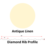 29Ga. 36^ Diamond Rib  Antique Linen