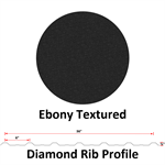 29Ga. 36^ Diamond Rib  Ebony Textured