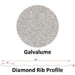 29Ga. 36^ Diamond Rib  Galvalume