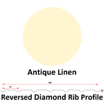 29Ga. 36^ REVERSED Diamond Rib  Antique Linen