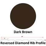 29Ga. 36^ REVERSED Diamond Rib  Dark Brown