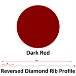 29Ga. 36^ REVERSED Diamond Rib  Dark Red