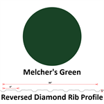 29Ga. 36^ REVERSED Diamond Rib  Melcher's Green