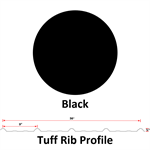 29Ga. 36^ Tuff Rib  Black