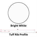 29Ga. 36^ Tuff Rib  Bright White (Liner For Interior Only)